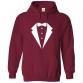 Formal Tuxedo Bow Unisex Classic Kids and Adults Pullover Hoodie